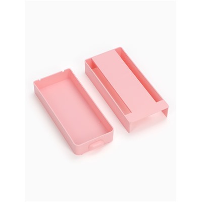 Ящик для хранения, скрытый потайной под стол, 20×9×4 см, розовый