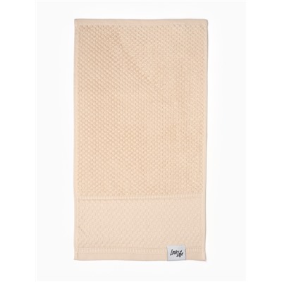 Полотенце махровое LoveLife «Ордос» 70×130 см, бежевое, 100% хлопок, 430 г/м²