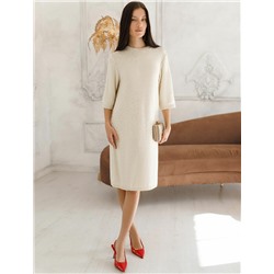 Платье вязаное из хлопковой пряжи с пайетками