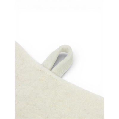 Набор для бани и сауны в косметичке, 3 предмета: шапка, рукавица, коврик, войлок