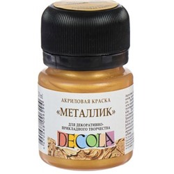 Акриловая краска металлик "Декола" 20 мл Золото олимпик 4926971 Невская палитра