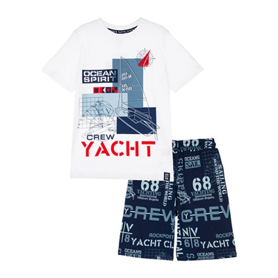 Комплект трикотажный для мальчиков: фуфайка (футболка), шорты