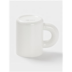 Кружка Доляна Coffee time, фарфор, 400 мл, 12.5×8×10.8 см, фарфор, белая