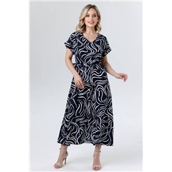 Платье штапель  6121/05/Синий