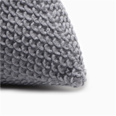 Подушка декоративная «Этель. Треугольник», d=40 см, серая