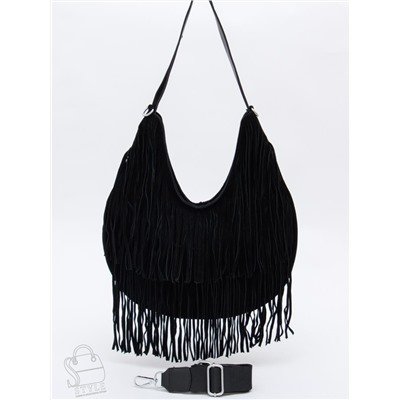 Сумка женская кожаная 5876P black Polina&Eiterou