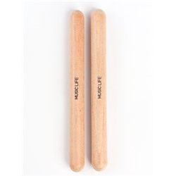 Набор ритмических палочек, 2 шт., Клавесы Music Life, 20×4×2 см