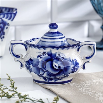 Сахарница фарфор гжель «Секрет»