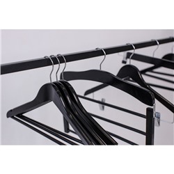 Плечики - вешалка для брюк и юбок LaDо́m Bois, сорт А, многоуровневая, широкие плечики, 38.5×1.2×34 см, дерево