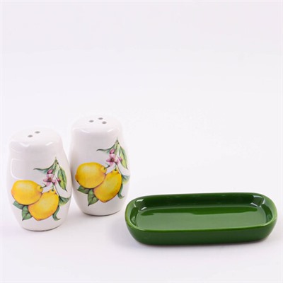 60173 Набор для специй 3пр Лимонный праздник доломит LR (х72)