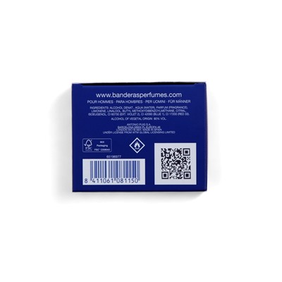 Туалетная вода мужская ANTONIO BANDERAS Blue Seduction, 100 мл