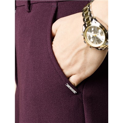 Прямые брюки из супер-плотной эластичной поливискозы