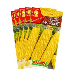 Набор семян Кукуруза сахарная "Ранняя лакомка 121", 5 шт.