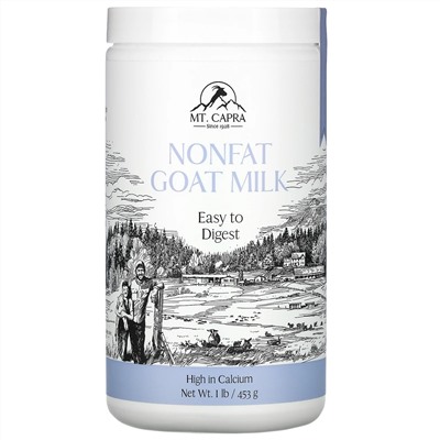 Mt. Capra, CapraMilk, обезжиренное сухое козье молоко, 453 г (1 фунт)