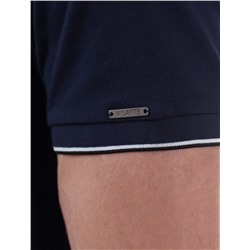 Футболка с V-вырезом из премиального хлопка с эластаном