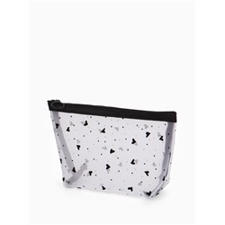 Косметичка женская Little love, с рисунком, на молнии, белая