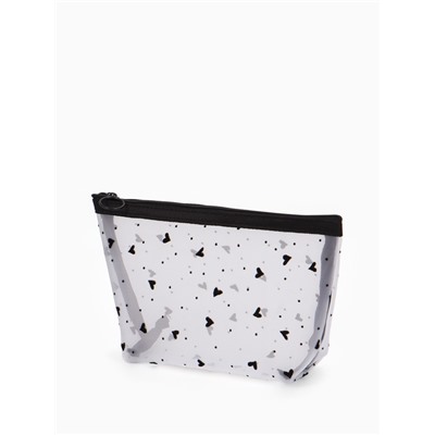 Косметичка женская Little love, с рисунком, на молнии, белая