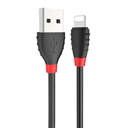 Кабель USB - Apple lightning Hoco X27 Excellent (повр. уп.) 12W 120см 2,4A  (black)