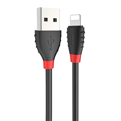 Кабель USB - Apple lightning Hoco X27 Excellent (повр. уп.) 12W 120см 2,4A  (black)