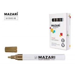 Маркер-краска 2мм PRIME золотой M-5043-96 Mazari