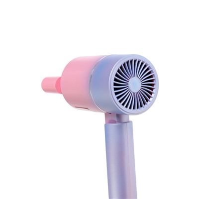 Фен LF-23, 800 Вт, 2 скорости, складная ручка, розово-сиреневый
