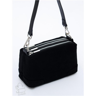 Сумка женская кожаная 5555PEF black Polina&Eiterou