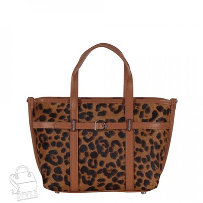 Сумка женская кожаная 3626VG leopard coffee Vitelli Grassi