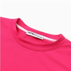 Футболка для девочки KAFTAN: Dream big, розовая, размер 32, рост 110 - 116 см