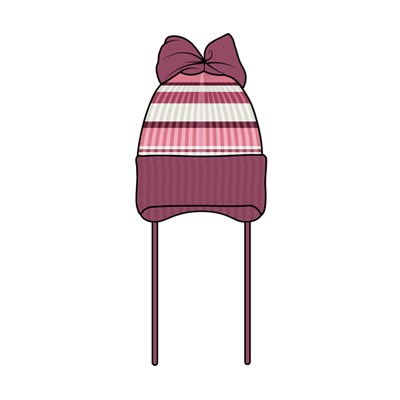 Шапка трикотажная для девочек