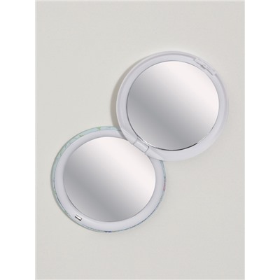 Зеркало складное «Надписи», d=7.5 см, рисунок МИКС