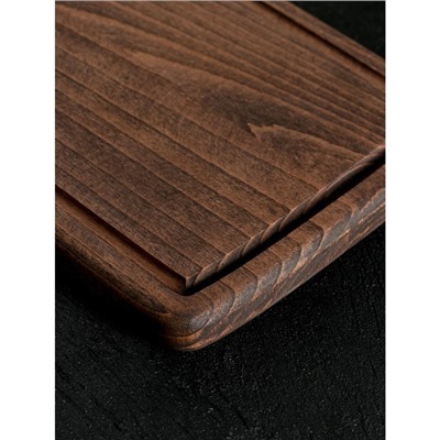 Набор деревянных разделочных досок на подставке Wild Kitchen, 37.5×17.5×2 см и 32×15 см, бук темный