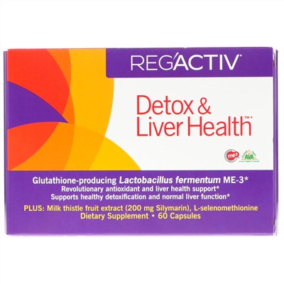 Dr. Ohhira's, Reg'Activ, Detox & Liver Health, детокс и здоровье печени, 60 капсул