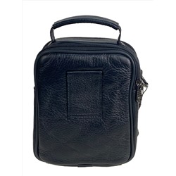 Сумка мужская из натуральной кожи, цвет черный