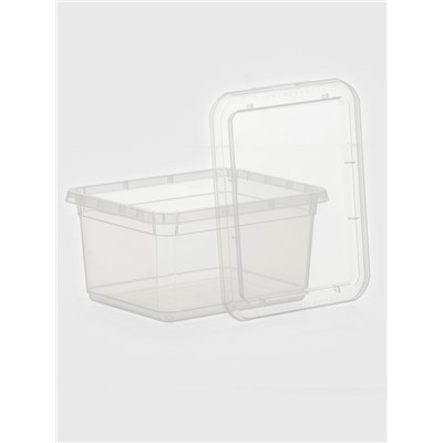 Контейнер для хранения Palm, 2 л, 19×15.3×9.8 см, с крышкой, прозрачный