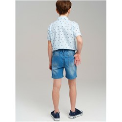 Шорты текстильные джинсовые для мальчиков