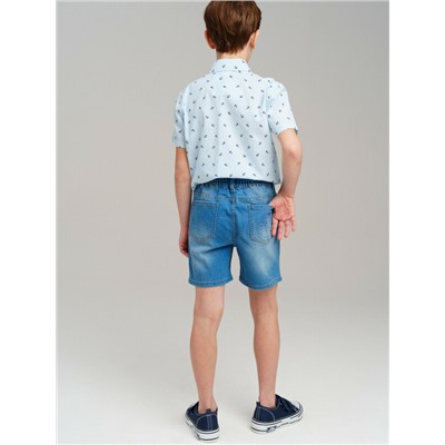 Шорты текстильные джинсовые для мальчиков