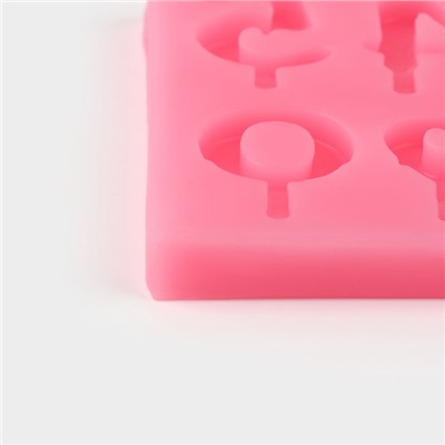 Молд для заливки «Цифры для торта», силикон, 9.5×6.5×0.4 см, МИКС