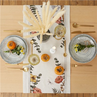 Дорожка на стол Этель Kitchen collection 40×149 см, 100% хлопок, репс 220 г/м²