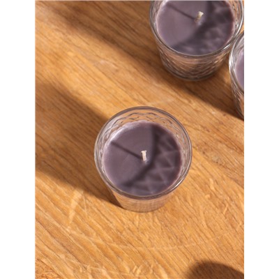 Ароматическая свеча в стакане, набор 3 шт., по 50 мл, 10 ч, 32 г, арабика