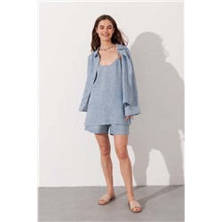 Шорты  SRT009_LBMG/Светло-голубой меланж