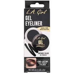 L.A. Girl, Гелевая подводка для глаз Gel Eyeliner, оттенок Jet Black, 3 г