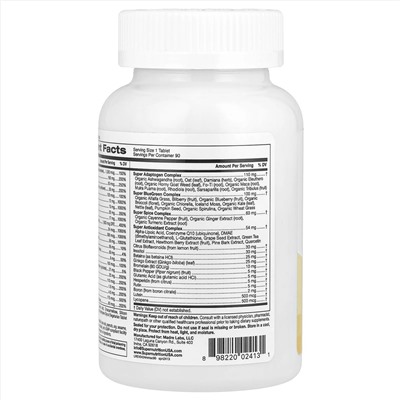 Super Nutrition, SimplyOne®, мультивитамины и суперкомплексы для мужчин, с витамином C и комплексом суперадаптогенов, 90 таблеток