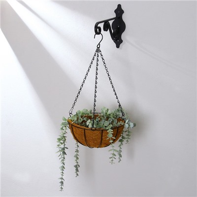 Кашпо подвесное, d=25 см, с кокосовым вкладышем, «Полусфера», Greengo