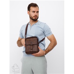 Сумка мужская 1801-2 brown  Jeep в Новосибирске