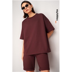 Женский костюм с шортами из футера двухнитки Happyfox