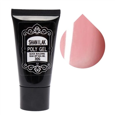SHANILAK Полигель для наращивания ногтей 020, розовый ирис 11570