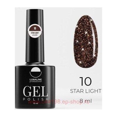 LunaLine Гель-лак Star Light светоотражающий т.10 огненная звезда 8мл