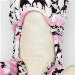 Комбинезон «Олени» с капюшоном, размер XXL (ДС 45 см, ОГ 55 см, ОШ 45 см), розовый