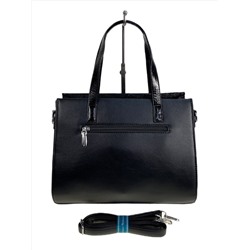 Женская сумка из искусственной кожи и натуральной замши, цвет черный