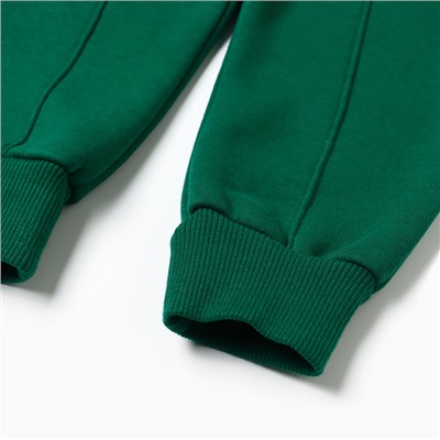 Костюм детский (толстовка, брюки) «Крошка Я» Oranges, рост 62-68 см, зелёный, молочный